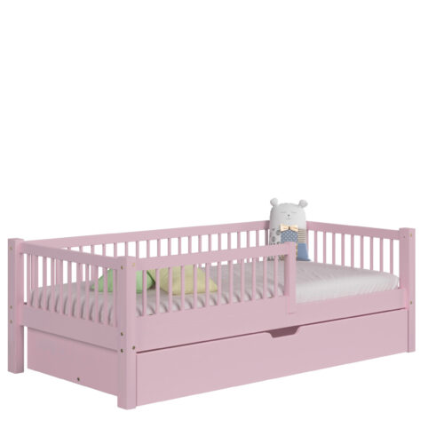 packshot w13 mat_1_rozowy Kinderbed SALICE met lade