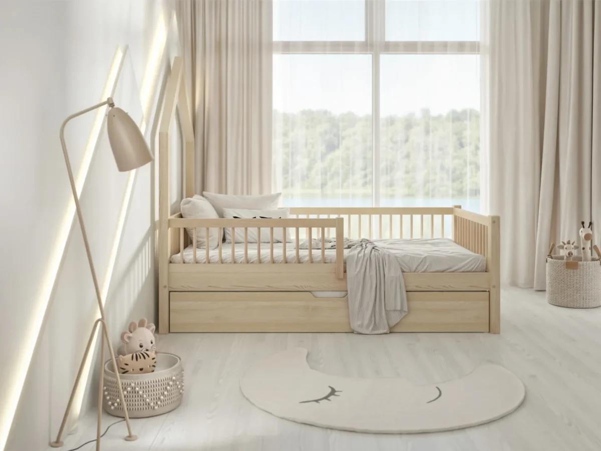 KR-WY-SZCZ_SZU_wprost_1 Kinderbed LARICE met lade