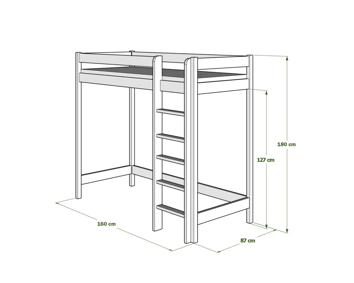 Stapelbed voor kinderen AVELA 180cm