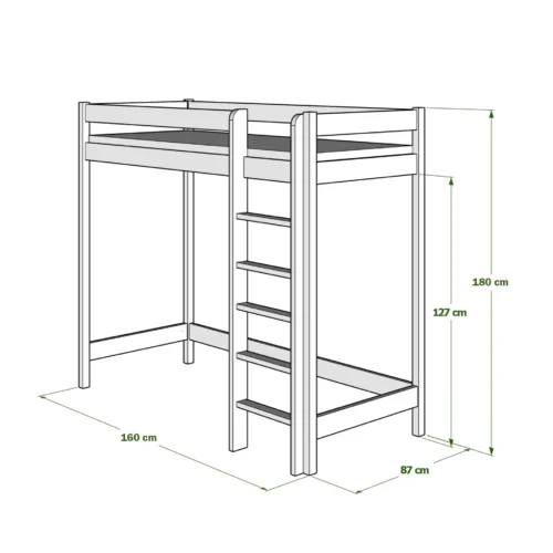 Stapelbed voor kinderen AVELA 180cm