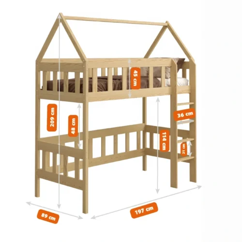 Stapelbed voor kinderen LUCIA