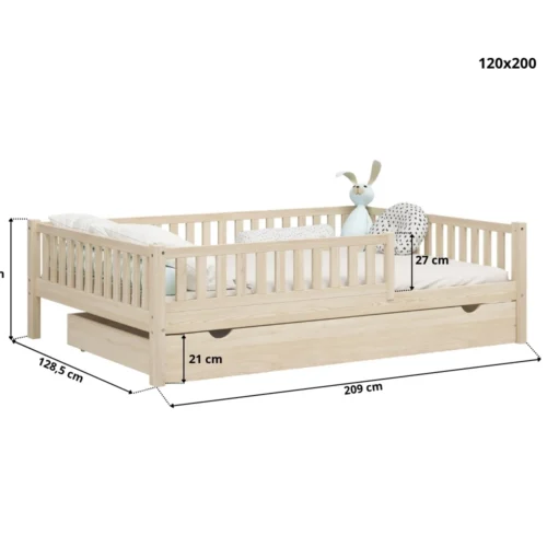 Kinderbed ABETE XL met lade