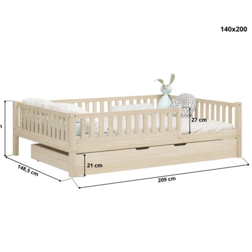 Kinderbed ABETE XL met lade