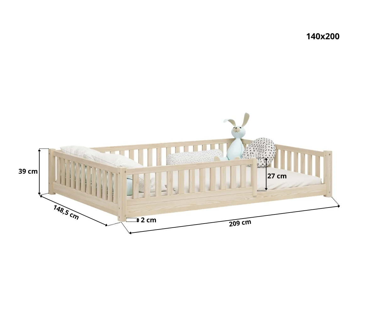 Montessori vloerbed ABETE XL (Snelle verzending 48u)