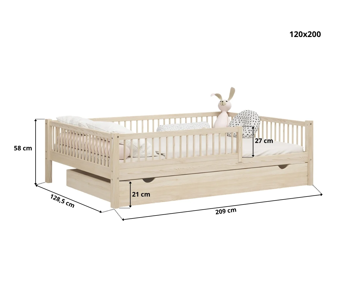 Kinderbed SALICE XL met lade