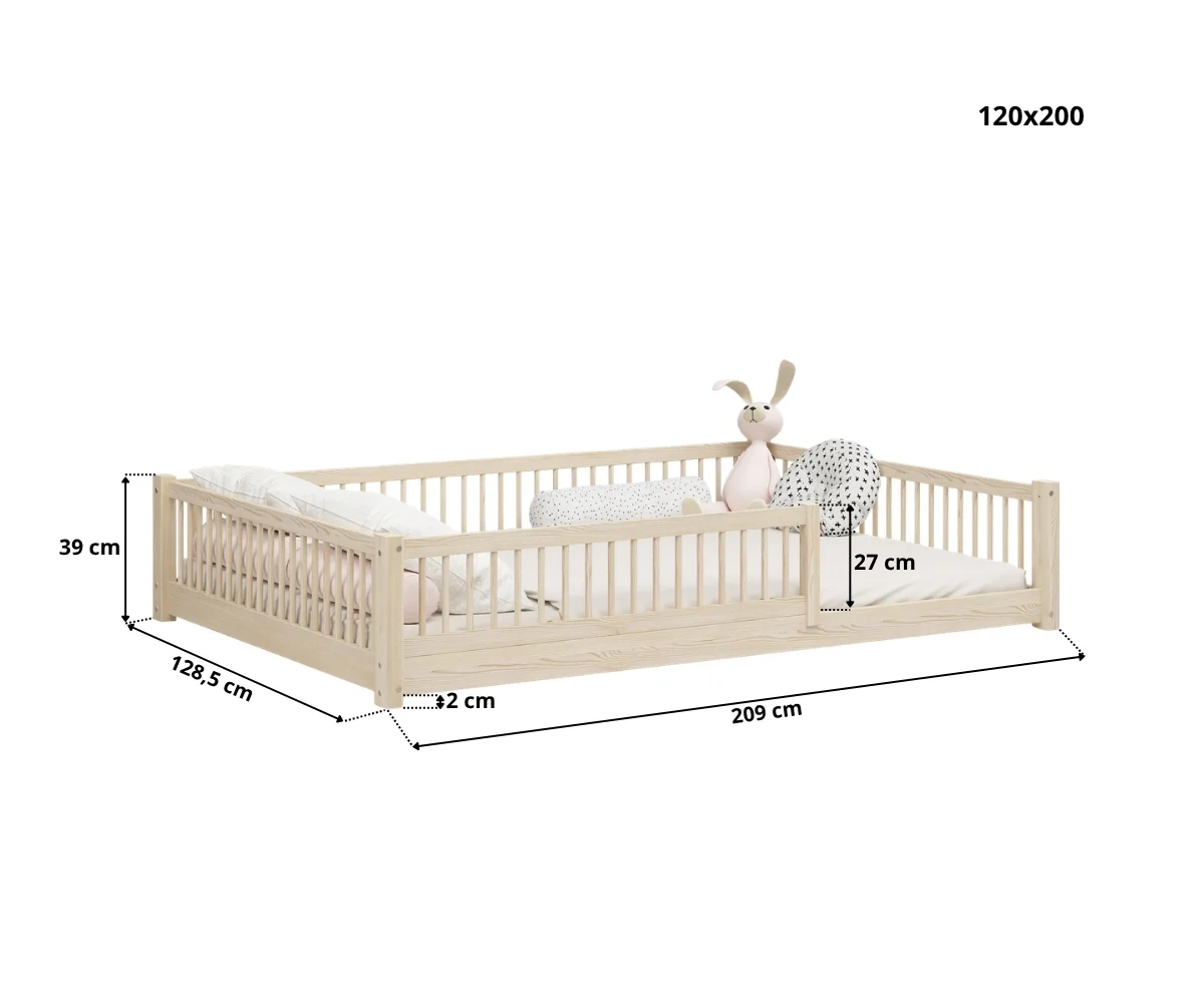 Montessori vloerbed SALICE XL (Snelle verzending 48u)
