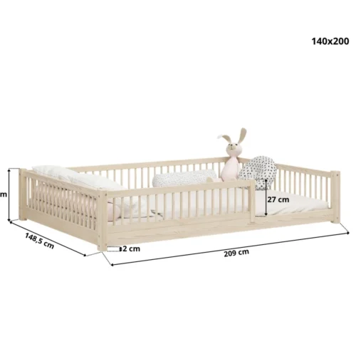 Montessori vloerbed SALICE XL (Snelle verzending 48u)